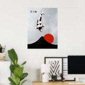 Mt Fuji Sun Rise Utsuri Mono Poster (Thuiskantoor)