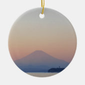 Mt Fuji Sunset Keramisch Ornament (Voorkant)