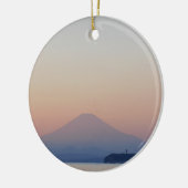 Mt Fuji Sunset Keramisch Ornament (Links)