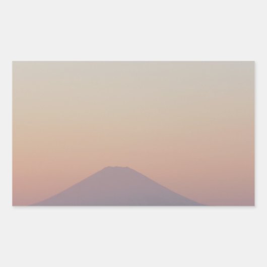Mt Fuji Sunset Rechthoekige Sticker (Voorkant)