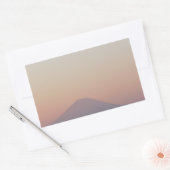 Mt Fuji Sunset Rechthoekige Sticker (Envelop)