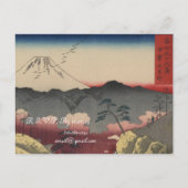 Mt. Fuji Uitnodiging voor een bruiloft in Japanse  (Achterkant)