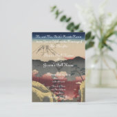 Mt. Fuji Uitnodiging voor een bruiloft in Japanse  (Staand voorkant)