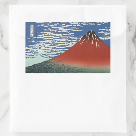 Mt. Fuji uitzicht 02 Rechthoekige Sticker (Tas)