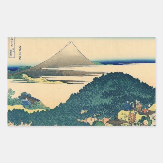 Mt. Fuji uitzicht 06 Rechthoekige Sticker (Voorkant)