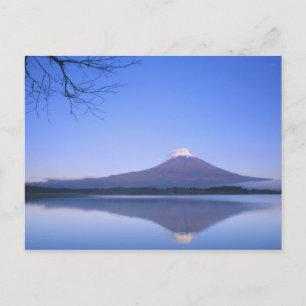 Mt. Fuji vanaf Motosu-meer, Yamanashi, Japan Briefkaart