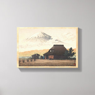 Mt. Fuji vanuit Narusawa Hasui Kawase shin hanga k Canvas Afdruk