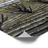 Mt. Fuji vanuit Narusawa Kawase Hasui  1952 Poster (Hoek)