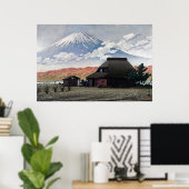 Mt. Fuji vanuit Narusawa Kawase Hasui  1952 Poster (Thuiskantoor)