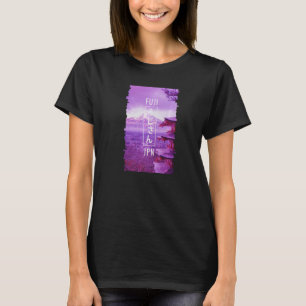 Mt Fuji Vaporwave esthetisch Japans Kanji Otaku J T-shirt