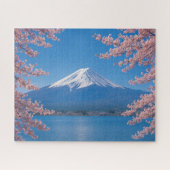 Mt. Fuji with Cherry Blossoms in Full Bloom Legpuzzel (Horizontaal)