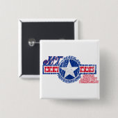 MT GEMAAKT IN DE VS PATRIOTISCHE MEDISCHE TECHNOLO VIERKANTE BUTTON 5,1 CM (Voorkant /achterkant)