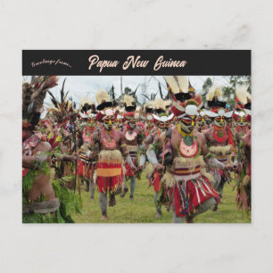 Mt Hagen Festival in Papoea-Nieuw-Guinea Briefkaart