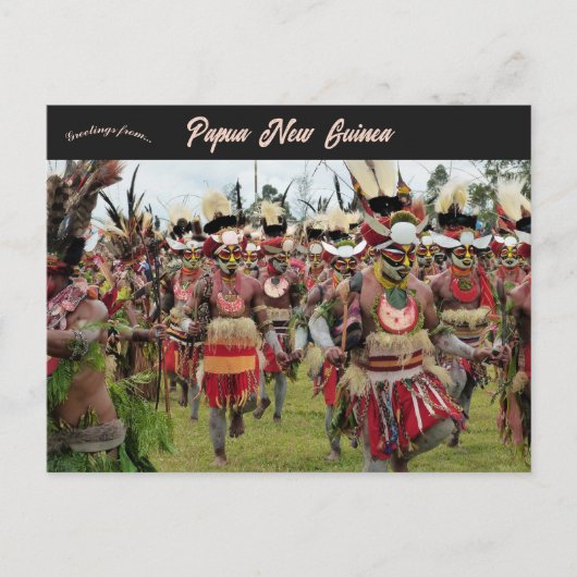 Mt Hagen Festival in Papoea-Nieuw-Guinea Briefkaart (Voorkant)
