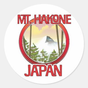 Mt. Hakone Japan Ronde Sticker