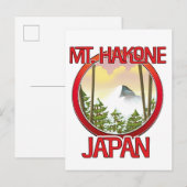Mt. Hakone Japan Uitnodiging Briefkaart (Voorkant / Achterkant)