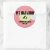Mt. Harvard Ronde Sticker (Tas)