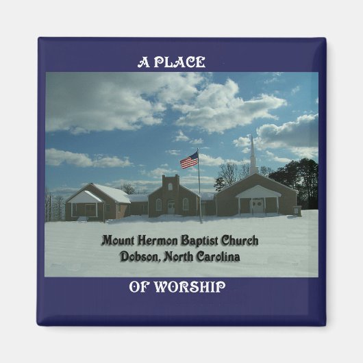 MT. HERMON BAPTIST CHURCH-MAGNEET MAGNEET (Voorkant)