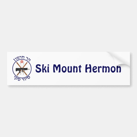 Mt. Hermon Ski Patrol Bumpersticker (Voorkant)