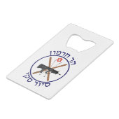Mt. Hermon Ski Patrol Creditkaart Flessenopener (Voorkant Gekanteld)