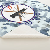 Mt. Hermon Ski Patrol - Snow Camo Sherpa Deken (3/4)