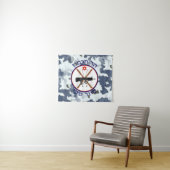 Mt. Hermon Ski Patrol - Snow Camo Wandkleed (In Situ (horizontaal))