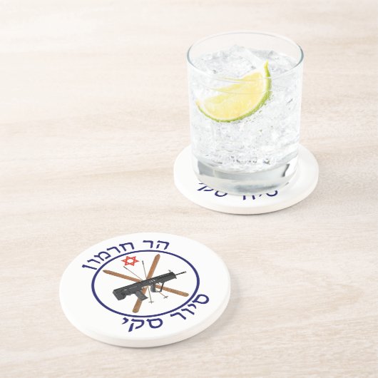 Mt. Hermon Ski Patrol Zandsteen Onderzetter (Zijkant)