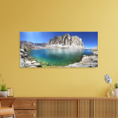 Mt Hitchcock over het benedenmeer van Hitchcock 2  Canvas Afdruk (Insitu (Woonkamer))