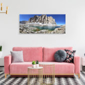 Mt Hitchcock over het benedenmeer van Hitchcock 3  Canvas Afdruk (Insitu (Woonkamer))