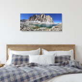 Mt Hitchcock over het benedenmeer van Hitchcock 3  Canvas Afdruk (Insitu (Slaapkamer))