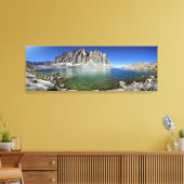 Mt Hitchcock over het benedenmeer van Hitchcock -  Canvas Afdruk (Insitu (Woonkamer))