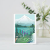 Mt. Hood-ansichtkaart Briefkaart (Staand voorkant)