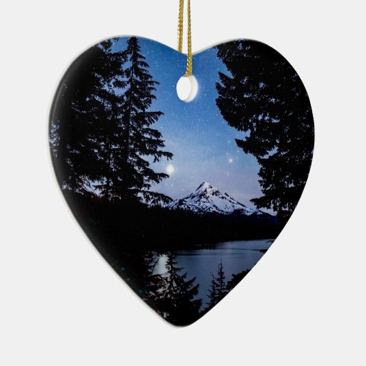 Mt Hood bij het Ornament van het Laagmeer (Rechts)