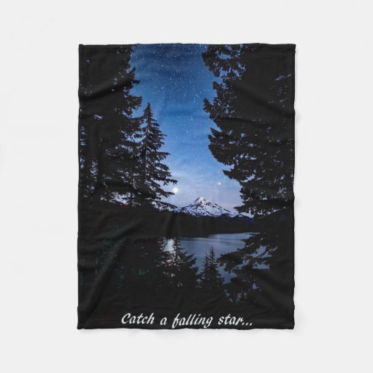 Mt Hood bij Lost Lake Fleece Blanket (Voorkant)