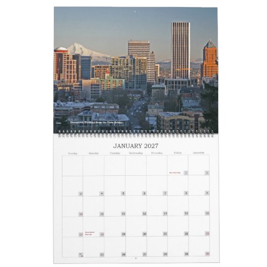 Mt. Hood Calendar Kalender (Jan 2027)