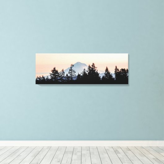 Mt. Hood Canvas Print (Insitu (Houten vloer))