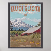 Mt Hood - Elliot Glacier Public House Poster (Voorkant)