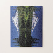 Mt. Hood en een spiegelmeer Legpuzzel (Verticaal)