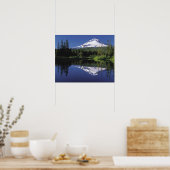 Mt. Hood en een spiegelmeer Poster (Keuken)