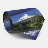 Mt. Hood en een spiegelmeer Stropdas (Opgerold)