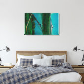 Mt. Hood en Interstate Bridge in White Salmon Canvas Afdruk (Insitu (Slaapkamer))
