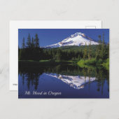 Mt. Hood en zijn reflectie op het meer in Oregon Briefkaart (Voorkant / Achterkant)