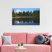 Mt. Hood gereflecteerd in Mirror Lake Canvas Afdruk (Insitu (Woonkamer))