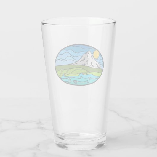 Mt. Hood glazen droogtrommel (Achterkant)