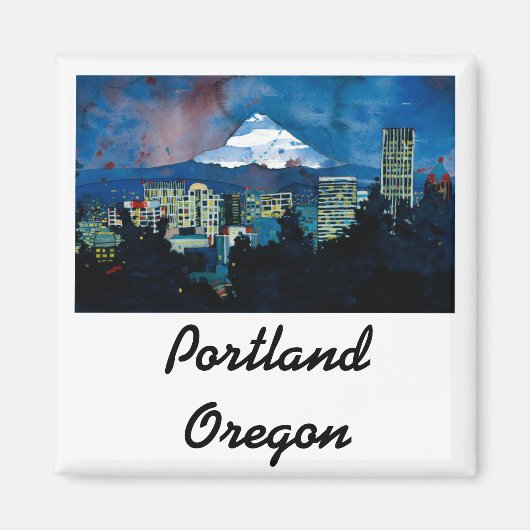 Mt. Hood in de winter Magneet (Voorkant)