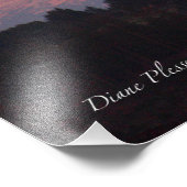 Mt. Hood January Sunset Foto Afdruk (Hoek)