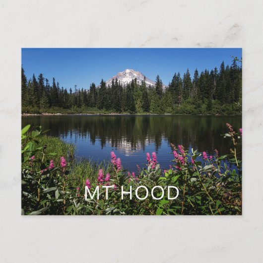 Mt Hood Lake Reflectie Post Kaart (Voorkant)