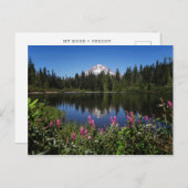 Mt Hood Lake Reflectie Post Kaart (Voorkant / Achterkant)