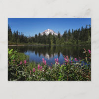 Mt Hood Lake Reflectie Post Kaart