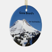 Mt. Hood Meadows Ski Area, Oregon Keramisch Ornament (Rechts)
